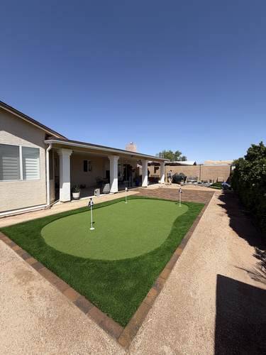 Paver Patio Extension & Putting Green — after, photo 2