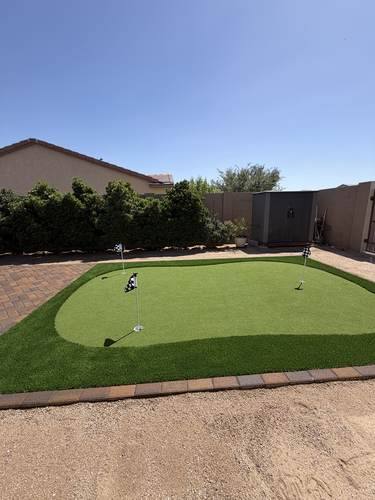 Paver Patio Extension & Putting Green — after, photo 3