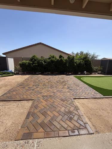 Paver Patio Extension & Putting Green — after, photo 4