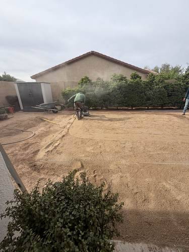 Paver Patio Extension & Putting Green — before, photo 1