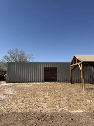 Repurposed Travertine Patio — after, photo 3