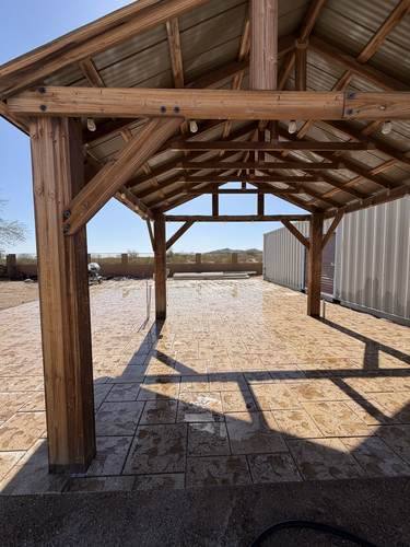 Repurposed Travertine Patio — after, photo 5