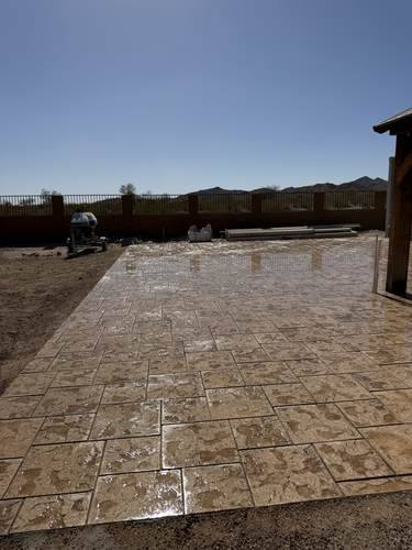 Repurposed Travertine Patio — after, photo 6