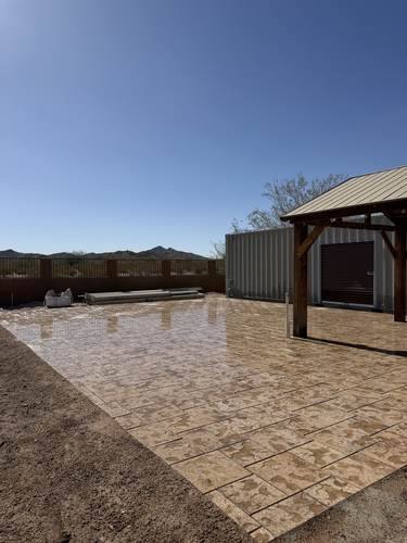 Repurposed Travertine Patio — after, photo 7