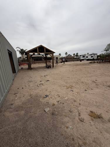 Repurposed Travertine Patio — before, photo 4